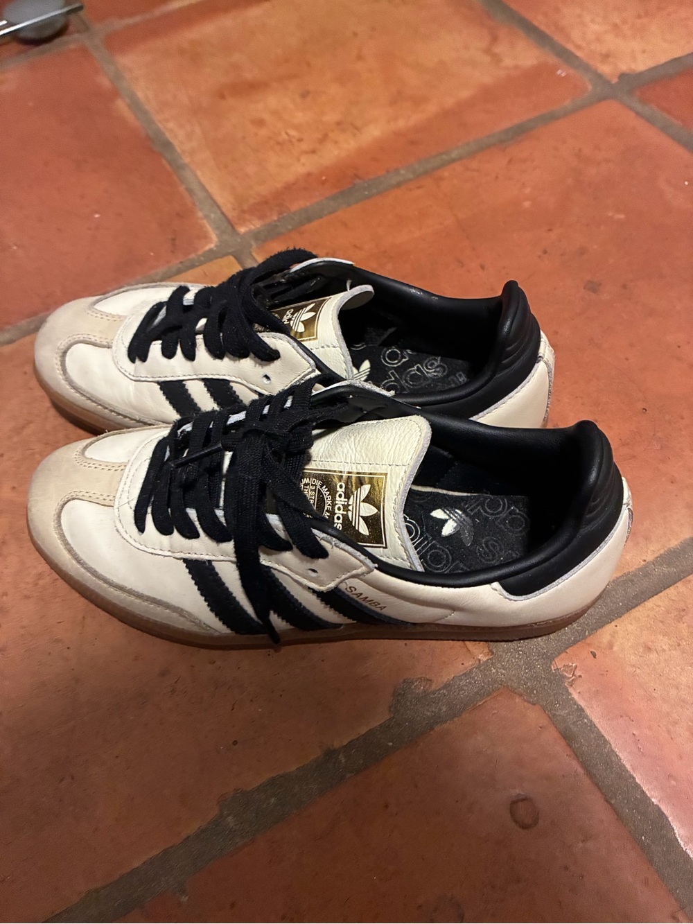 adidas Samba Sneaker - Off-White/Black/Gum - Picture 4 of 4